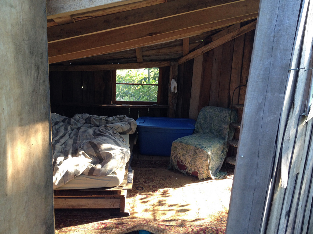 Home at dancing rabbit ecovillage - a home made solely of local or reclaimed materials