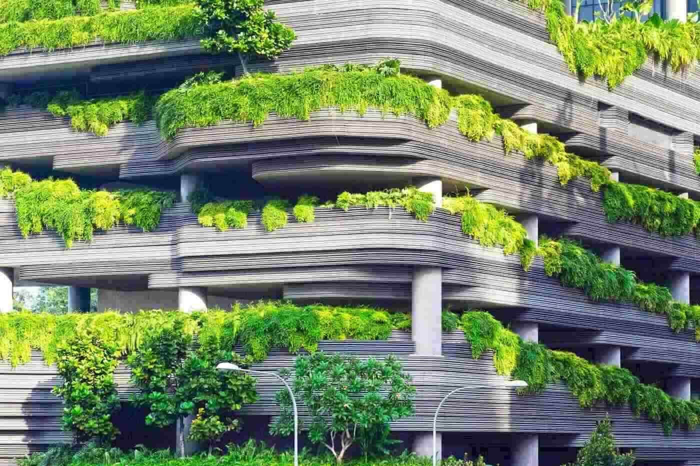 green architecture concept