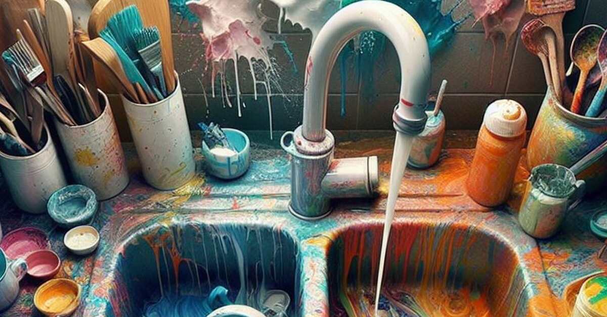 How To Get Paint Out Of A Kitchen Sink 2 How to get paint out of kitchen sink