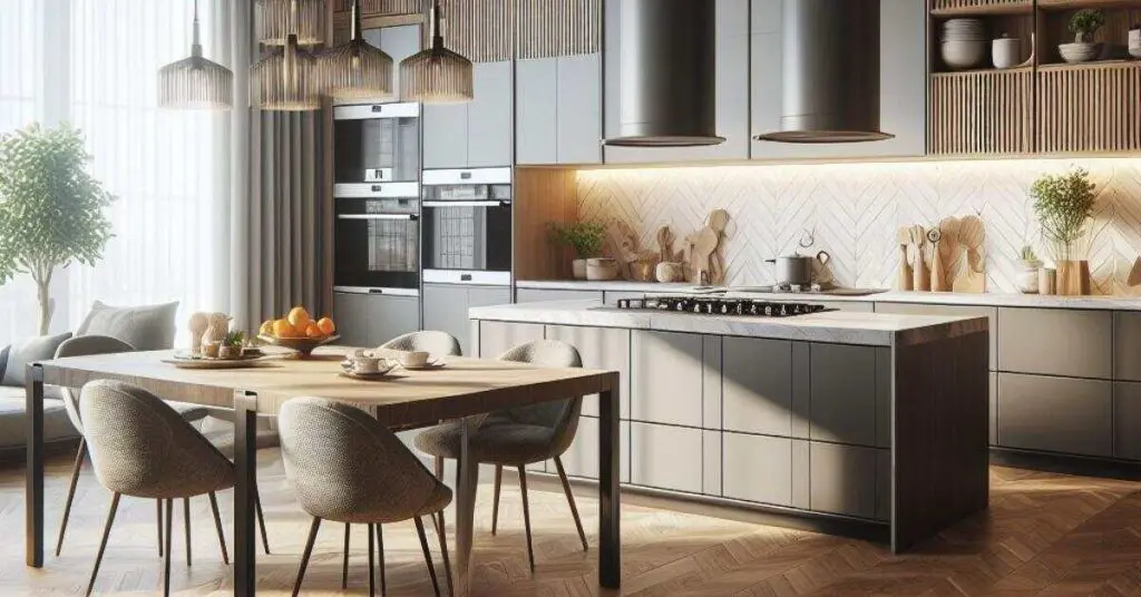 Modern kitchen open concept - standard kitchen cabinet sizes