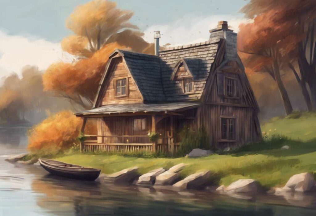 House with wood siding