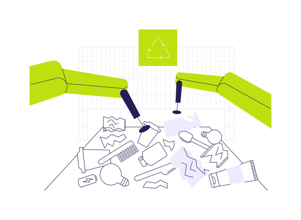 Automated waste management using ai