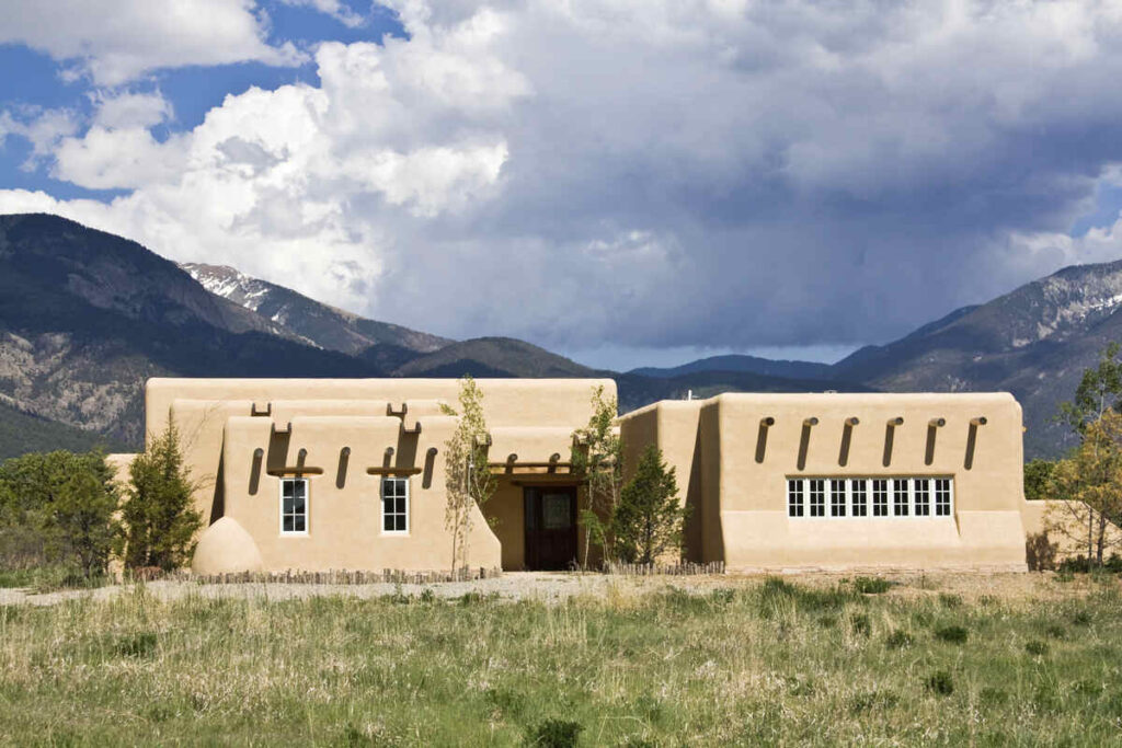 Abobe house in new mexico