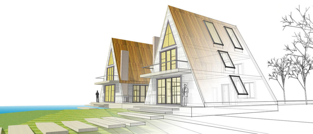 Guide To Designing An Energy-Efficient Home In Canada 6 Sketch of a-frame houses