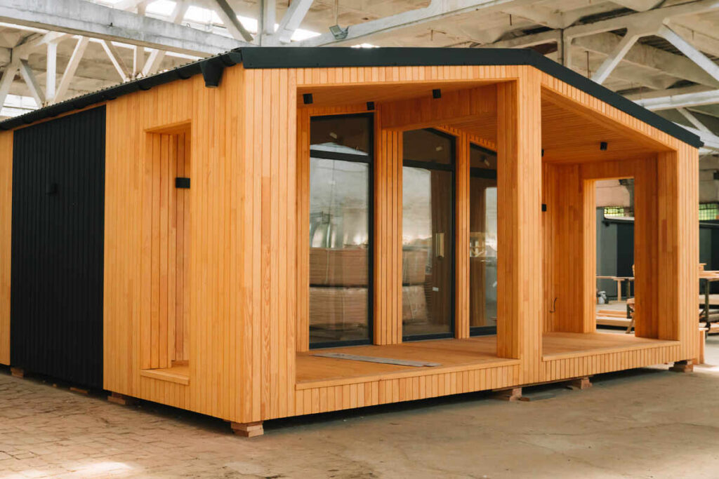 Modular home in factory