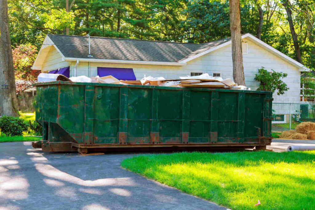 Hiring a garbage bin dumpster for trash and construction/ renovation waste