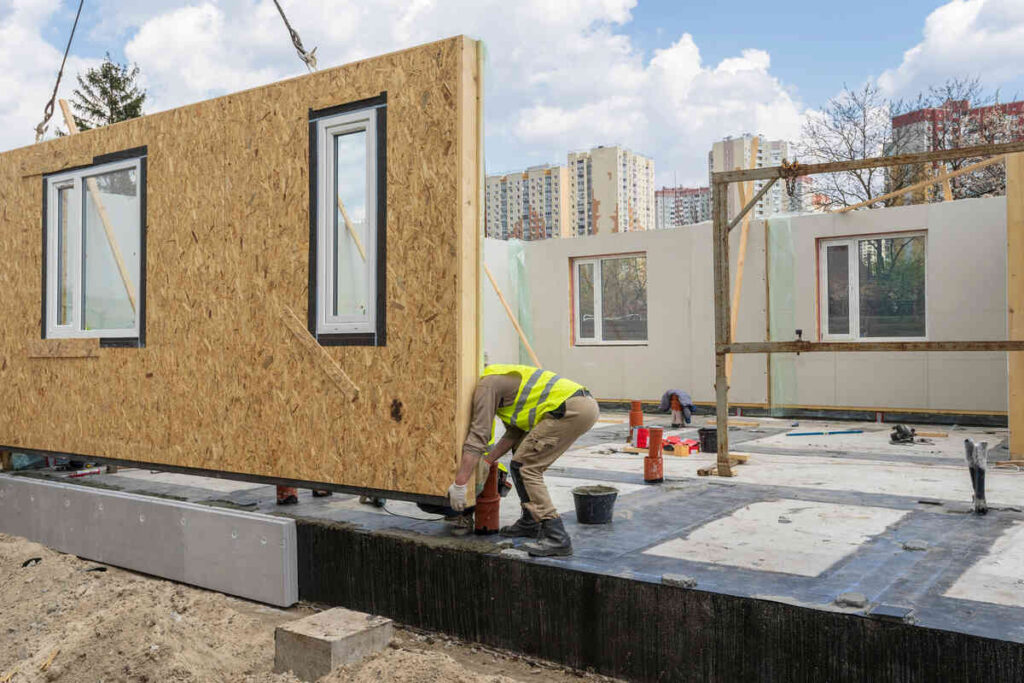 Building a prefab house