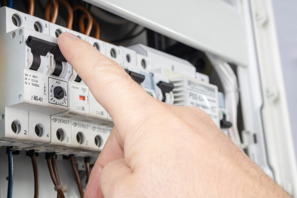 Flicking breaker panel