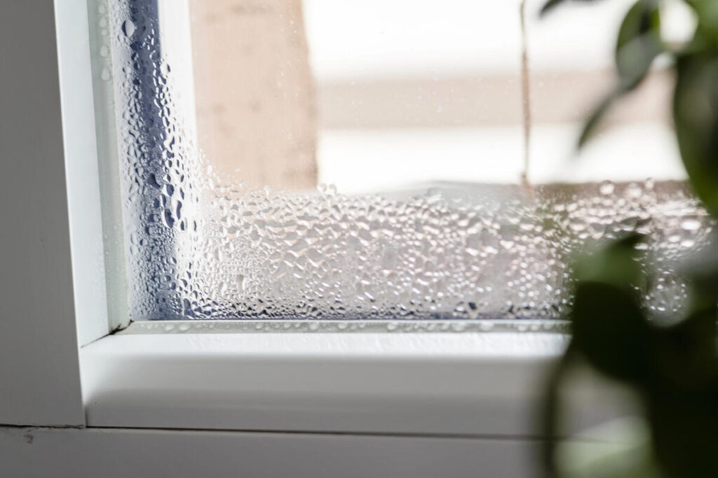 Moisture buildup - condensation on windows