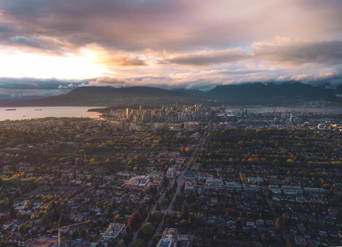 Bird's eye view of vancouver - 5 ingenious sustainable buildings in canada